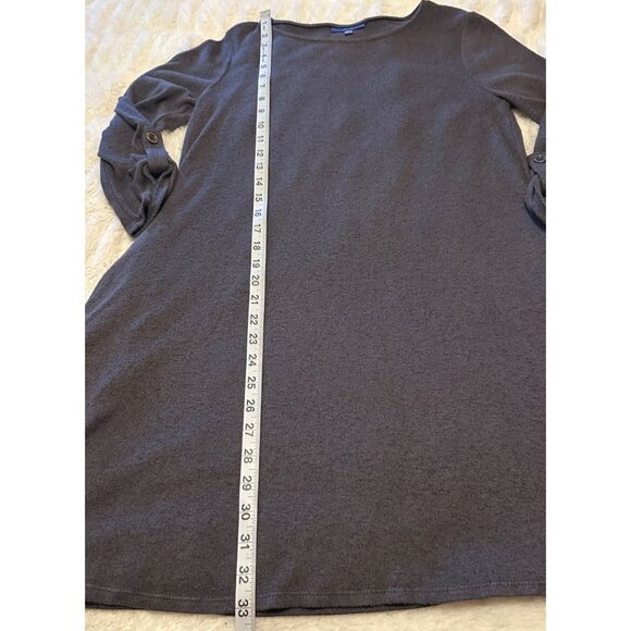 APT. 9 Mini Shift Dress Charcoal Gray Rayon Polyester Blend Women's Size SMALL - Picture 8 of 16